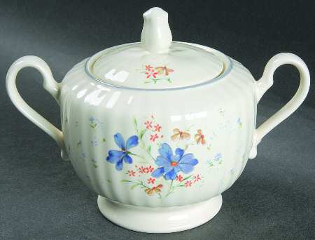 Forget Me Not Sugar Bowl & Lid
