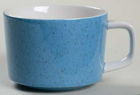 Forget Me Not Blue Flat Cup