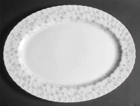 Forget Me Not 16" Oval Serving Platter