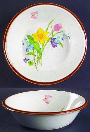 Fresh Blooms Coupe Soup Bowl
