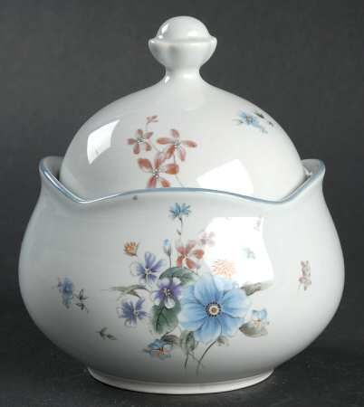 Fresh Bouquet Sugar Bowl & Lid