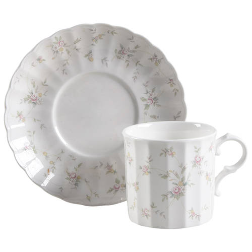 French Chintz Flat Cup & Saucer Set