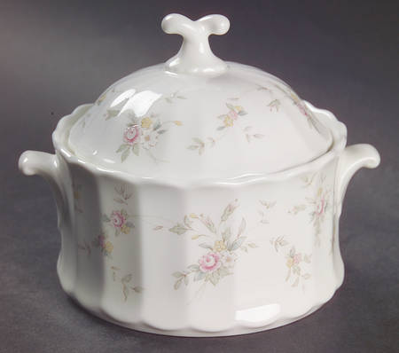 French Chintz Sugar Bowl & Lid