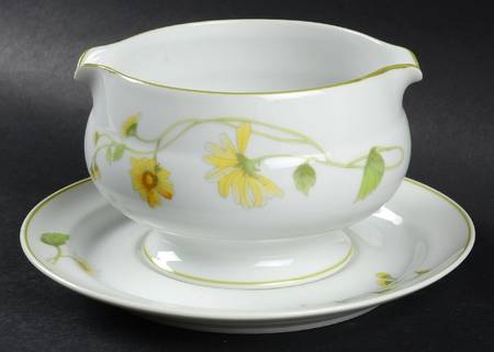 Fresh As A Daisy Gravy Boat & Underplate