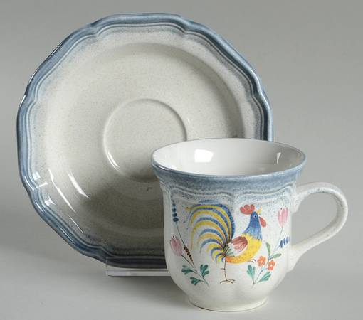 Fresh Day Flat Cup & Saucer Set