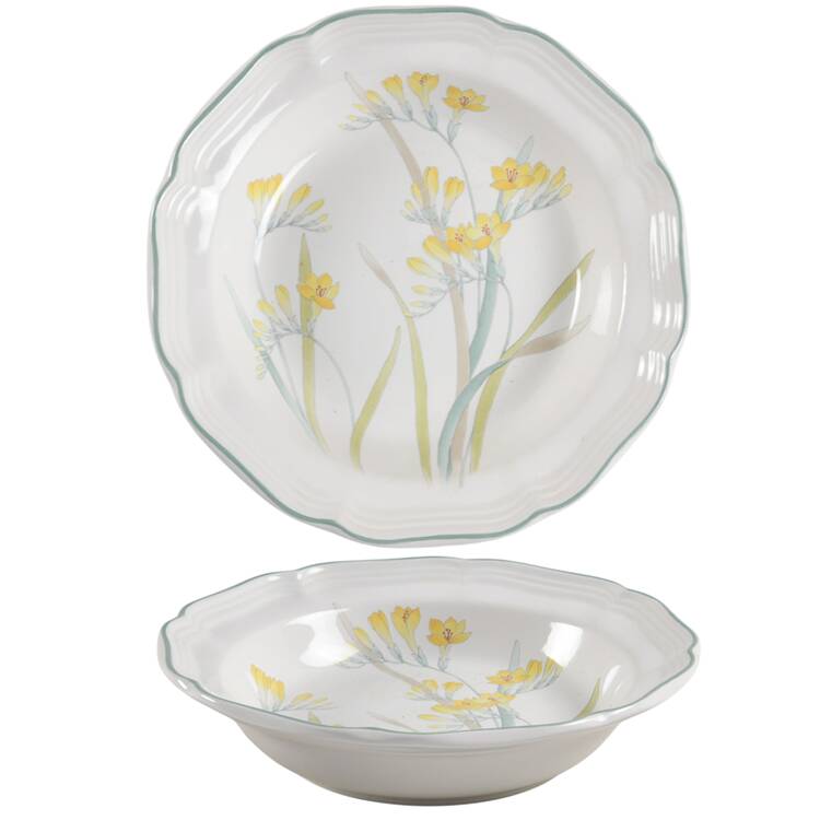 Freesia Rim Soup Bowl