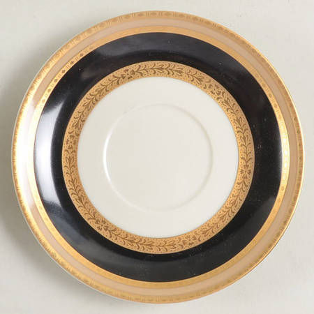 French Embassy Black Saucer
