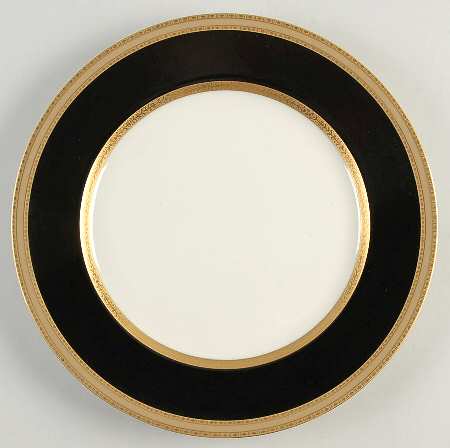 French Embassy Black 12" Chop Plate (Round Platter)