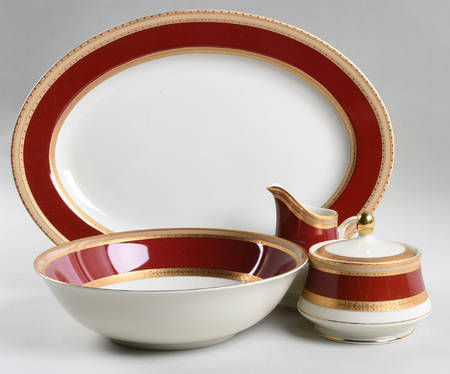 French Embassy Red (L2829) 5 Piece Hostess Set