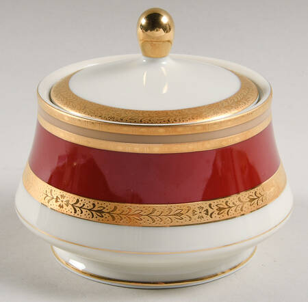French Embassy Red (L2829) Sugar Bowl & Lid by Mikasa