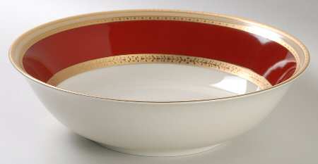 French Embassy Red (L2829) 9" Round Vegetable Bowl