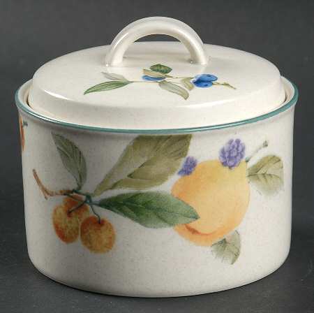 Fresh Fruit Sugar Bowl & Lid