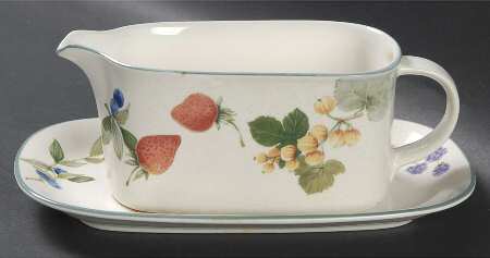 Fresh Fruit Gravy Boat & Underplate (Relish/Butter)