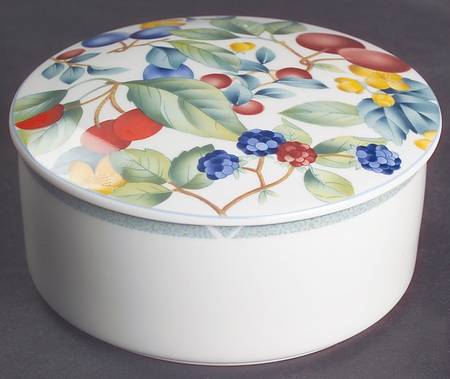 Fruit Grove Round Box & Lid