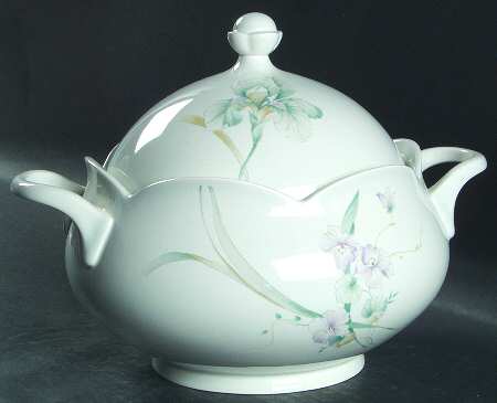 French Iris Tureen &  Lid