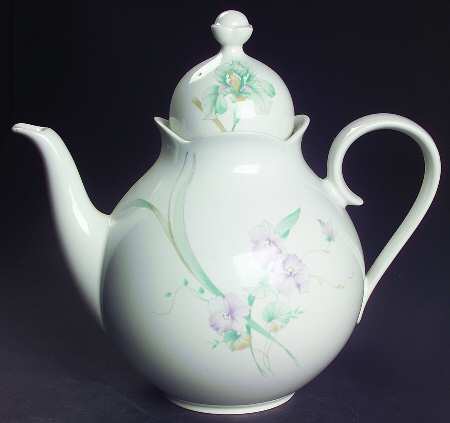 French Iris Coffee Pot & Lid