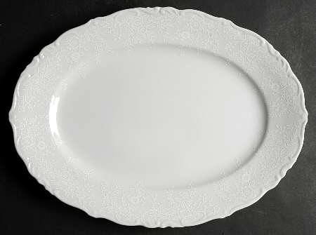 French Lace 14" Oval Serving Platter