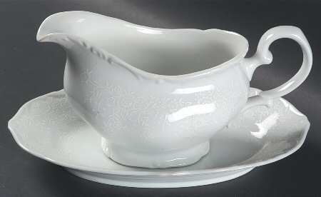 French Lace Gravy Boat & Underplate