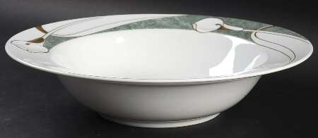 French Lily Jade 10" Round Vegetable Bowl
