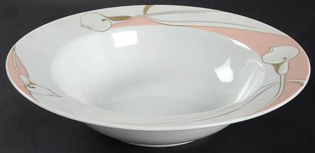 French Lily Rose 10" Round Vegetable Bowl