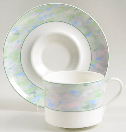 French Meadows Flat Cup & Saucer Set