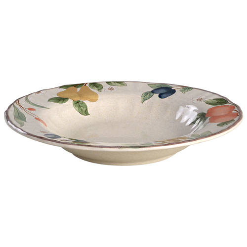 Fruit Panorama Large Rim Soup Bowl