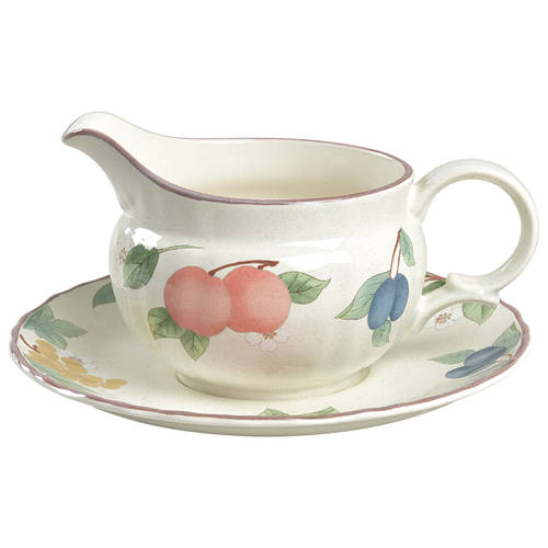 Round Gravy Boat & Underplate