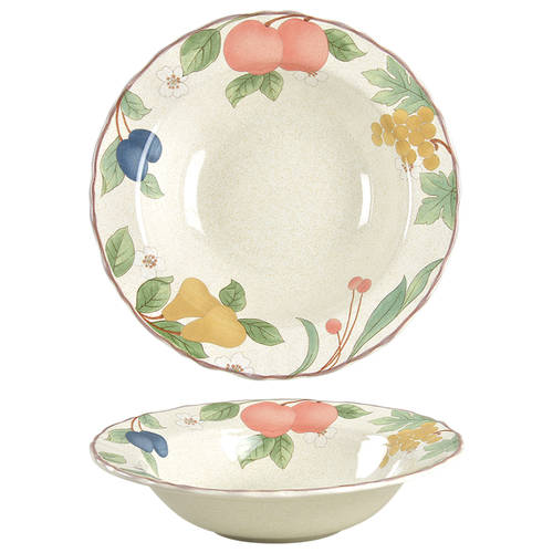 Fruit Panorama Rim Fruit/Dessert (Sauce) Bowl