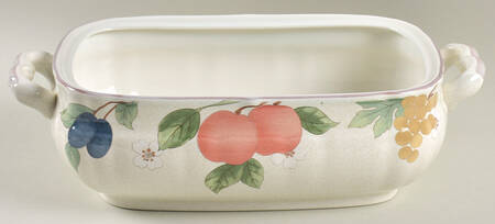 Fruit Panorama Rectangular Tureen No Lid