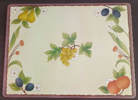Fruit Panorama (Set of 2) Corkboard Placemat