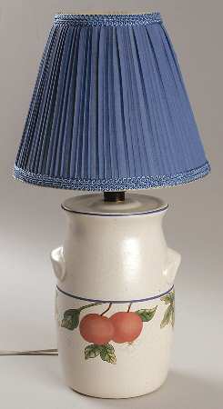Fruit Panorama 13" Electric Lamp & Shade