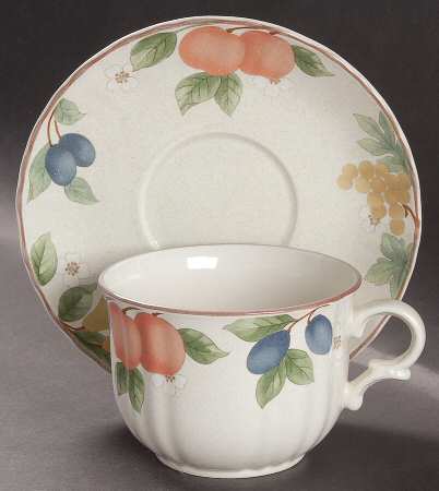 Fruit Panorama Jumbo Cup & Saucer Set