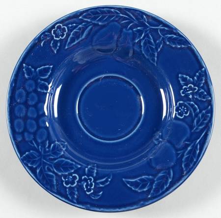 Fruit Promenade Blue Saucer