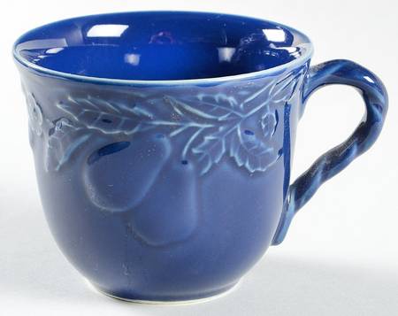 Fruit Promenade Blue Flat Cup