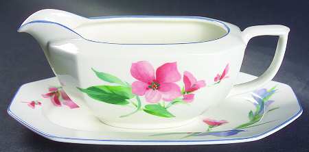 French Silk Gravy Boat & Underplate