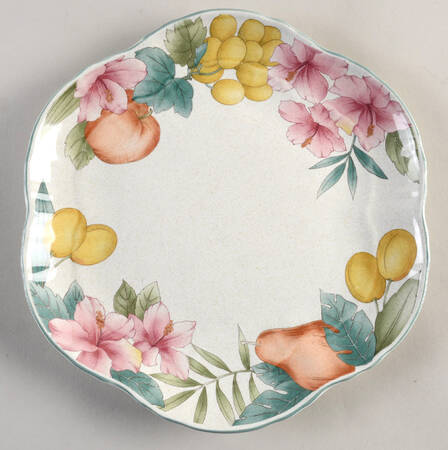 Fruitage Cake Plate