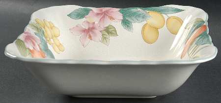 Fruitage 10" Square Vegetable Bowl