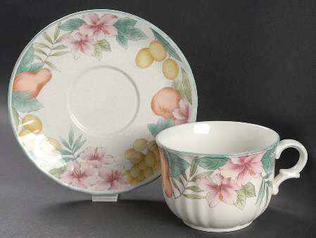 Fruitage Jumbo Cup & Saucer Set