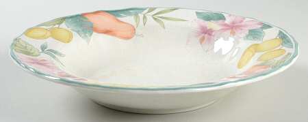 Fruitage Large Rim Soup Bowl