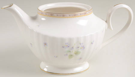 French Violets Teapot No Lid