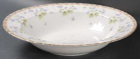 French Violets 10" Round Vegetable Bowl