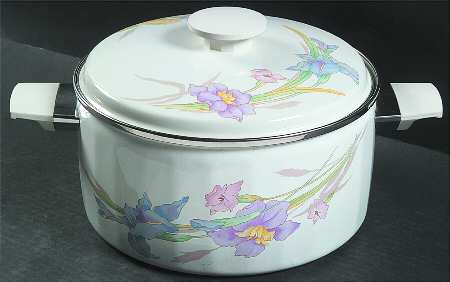 Gabriele 5 Quart Metal Covered Casserole