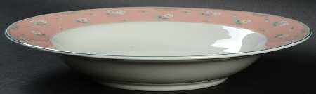 Garden Chintz Pink Rim Soup Bowl
