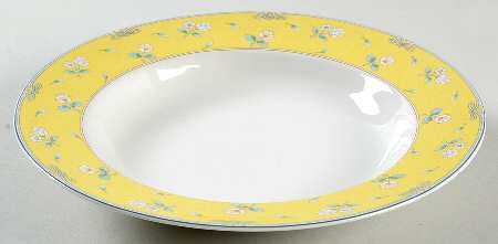 Garden Chintz Saffron Rim Soup Bowl