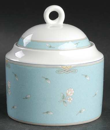 Garden Chintz Turquoise Sugar Bowl & Lid