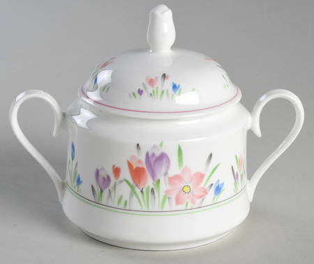 Garden Delight Sugar Bowl & Lid