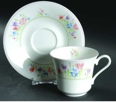 Garden Delight Flat Cup & Saucer Set