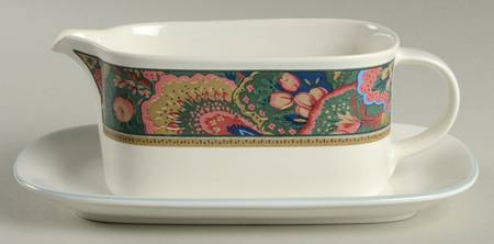 Garden Frenzy Gravy Boat & Underplate