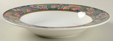 Garden Frenzy Large Rim Soup Bowl