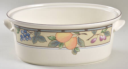 Garden Harvest 2 Quart Oval Covered Casserole No Lid